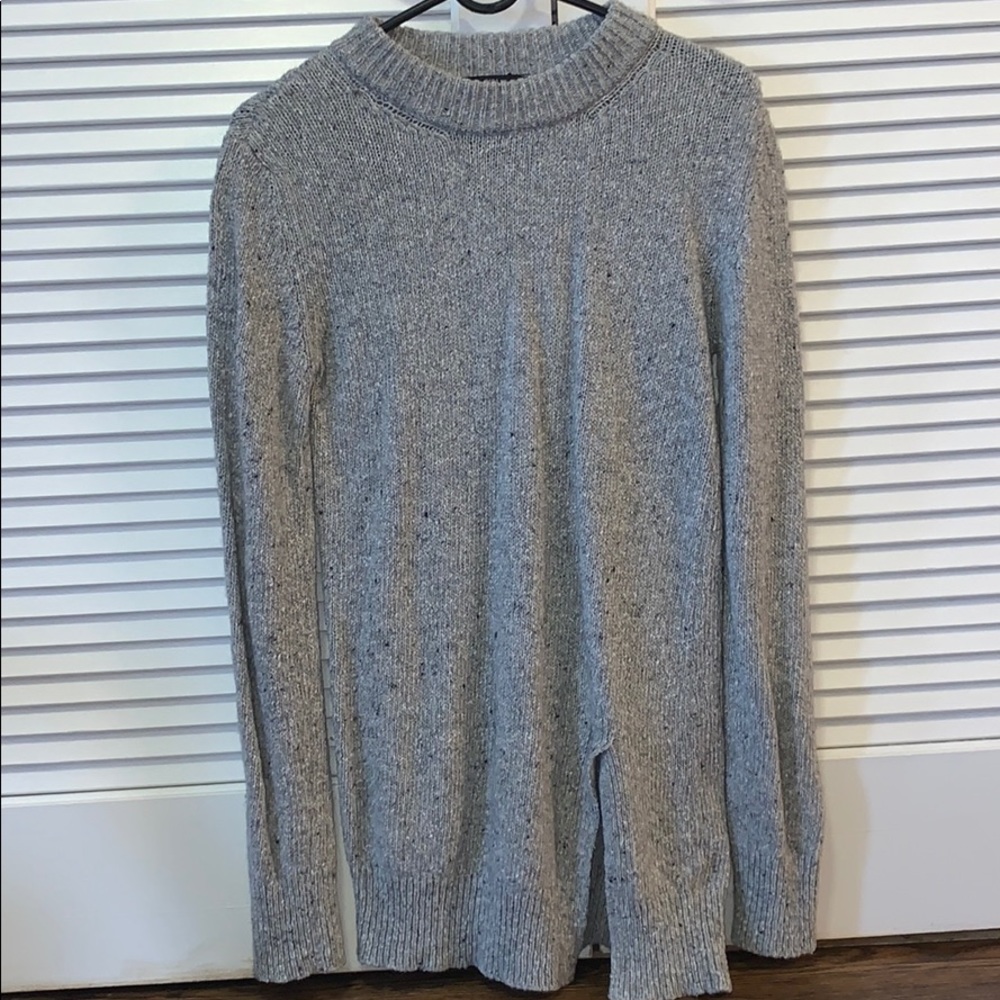 Zara Gray Sweater with Slit